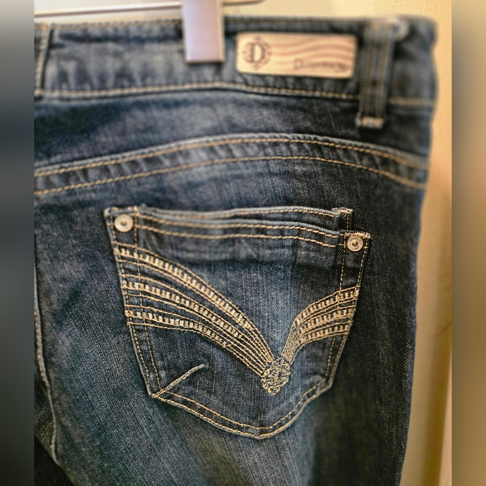 Democracy Dark Blue Straight Leg Jeans 12 x 30 - Picture 4 of 5